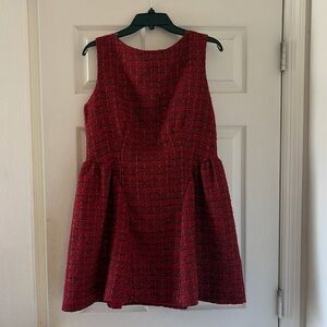 Cider Red Textured Mini Dress